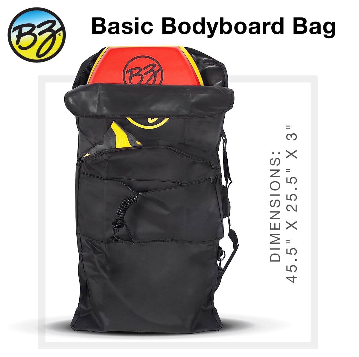 Amazon.com : BZ Bodyboards- Basic Bodyboard Bag - Nylon - 2 Board